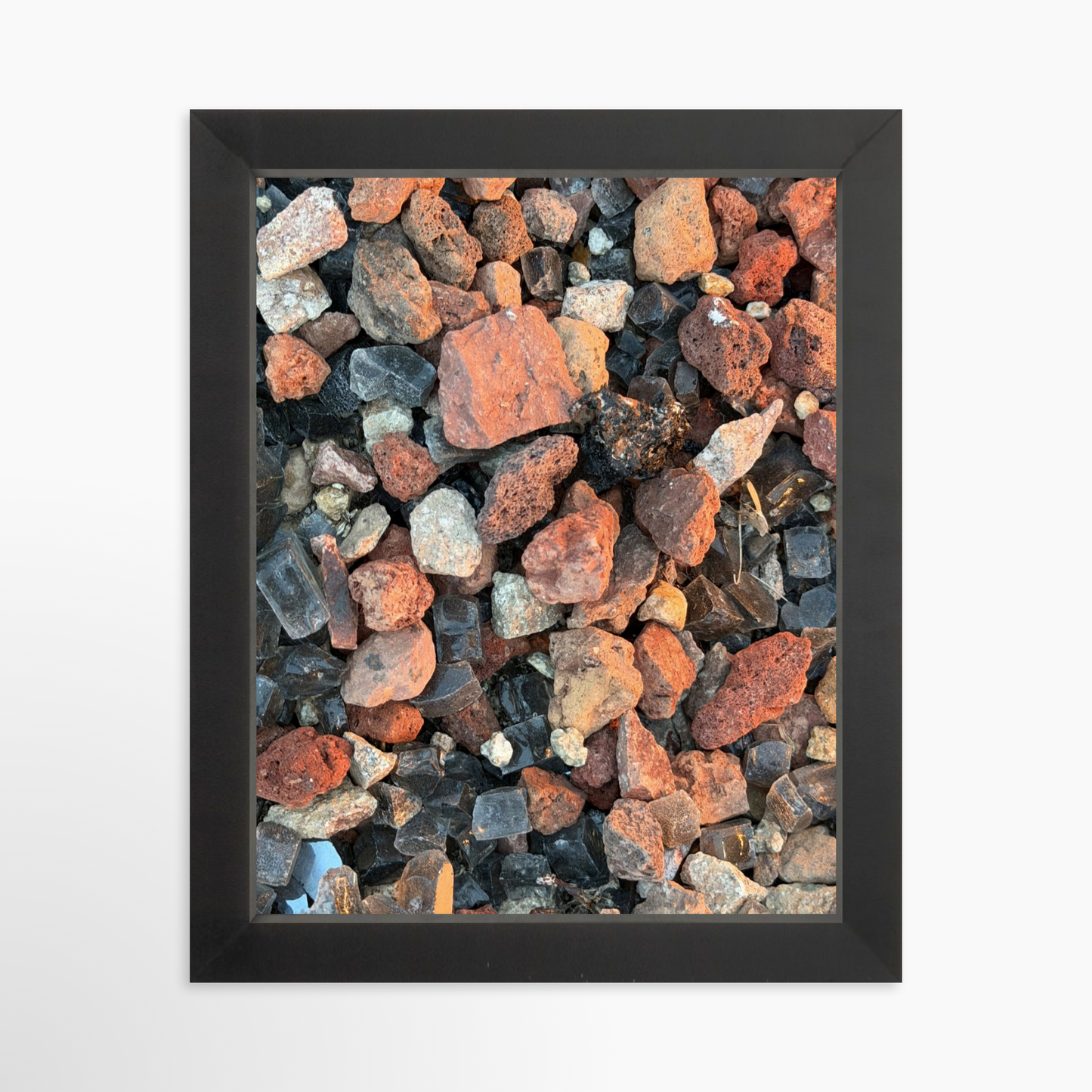 8" x  10" / Black / No Mat