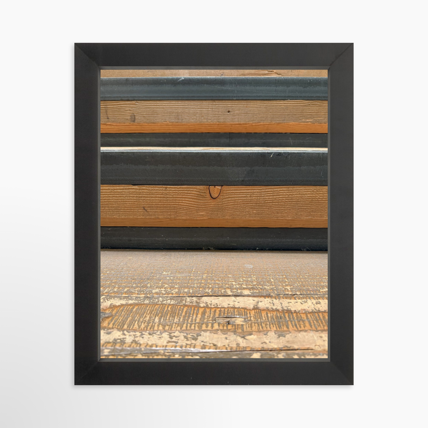 8" x  10" / Black / No Mat