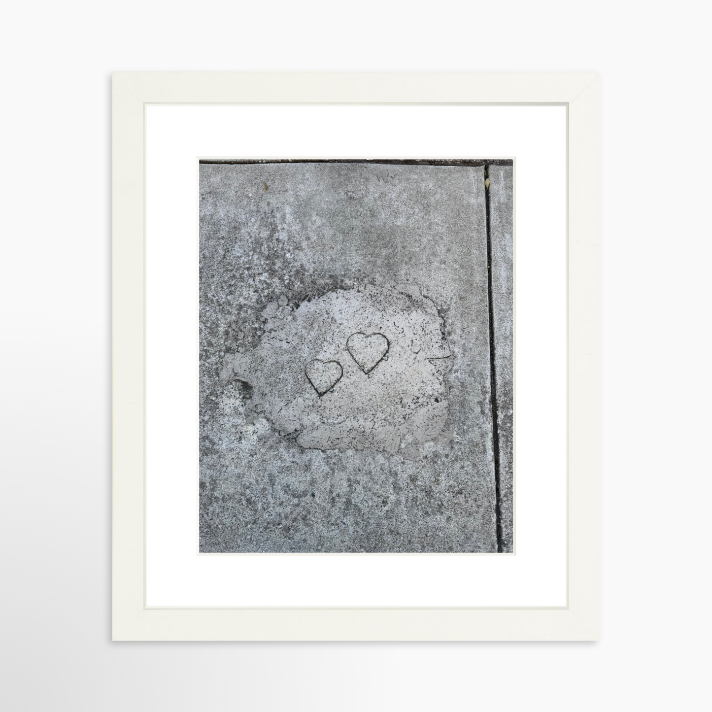 8" x  10" / White / Mat