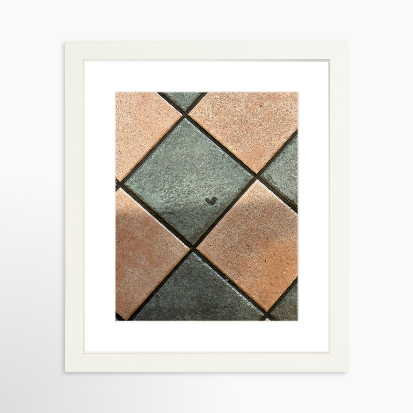 8" x  10" / White / Mat