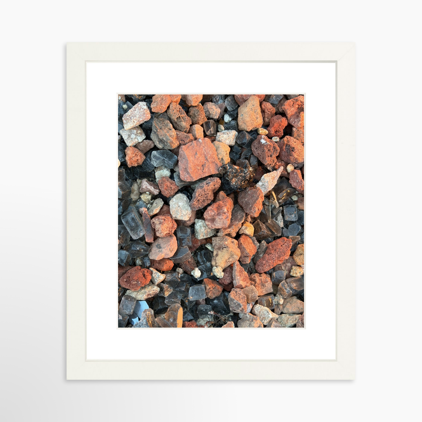 8" x  10" / White / Mat