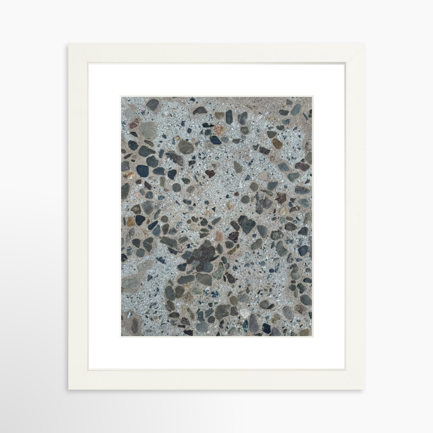 8" x  10" / White / Mat