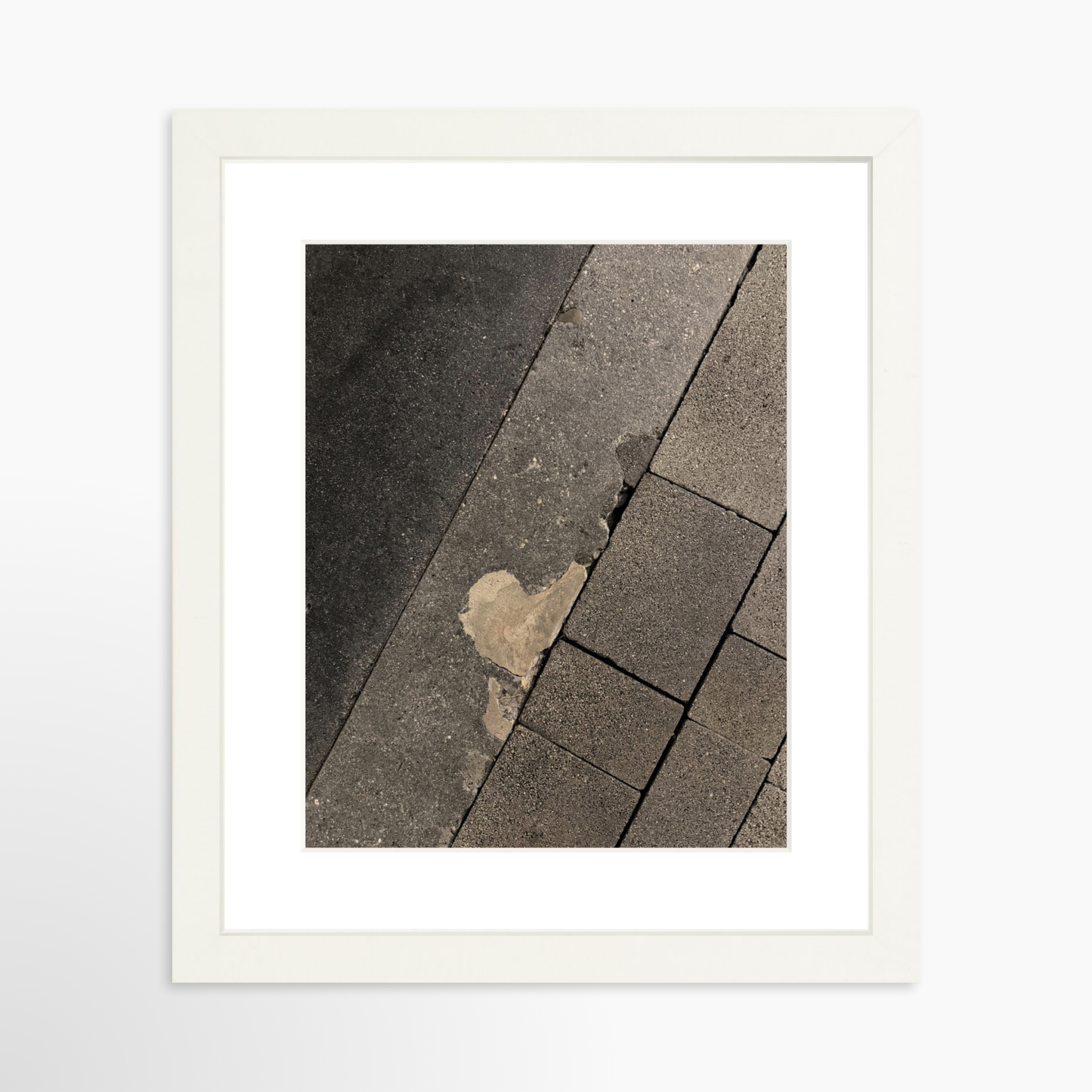 8" x  10" / White / Mat