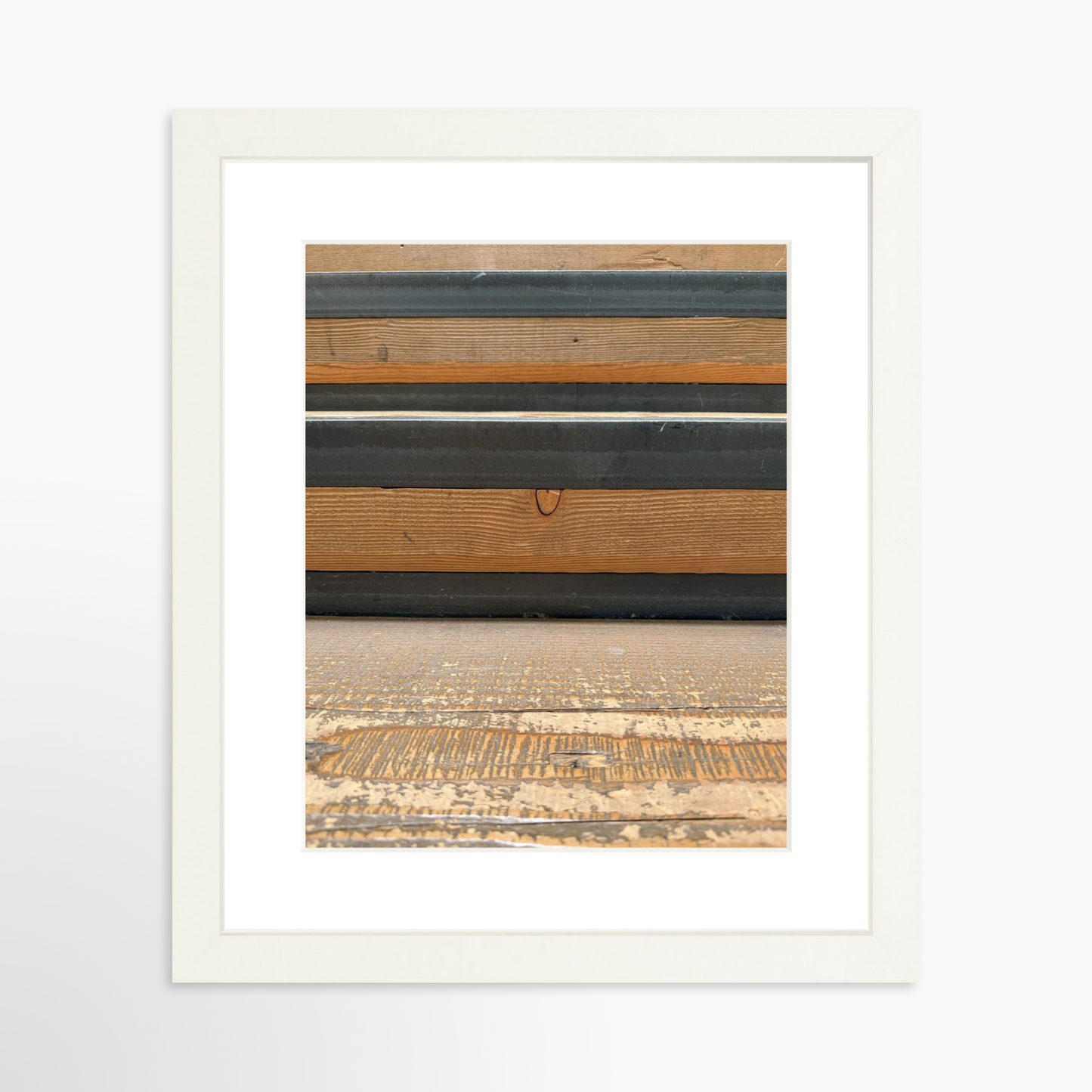 8" x  10" / White / Mat