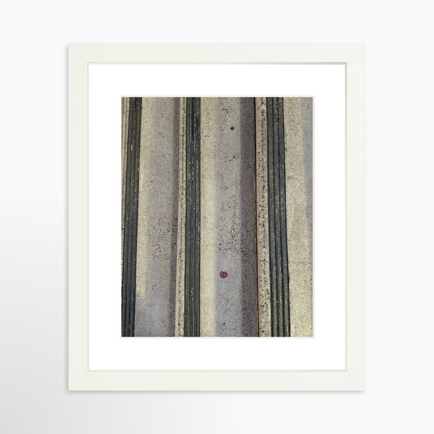 8" x  10" / White / Mat