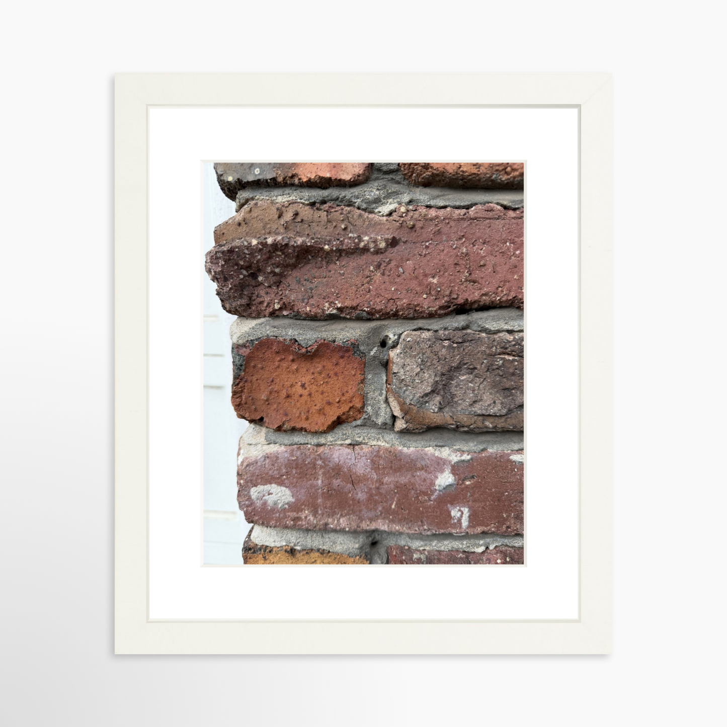 8" x  10" / White / Mat