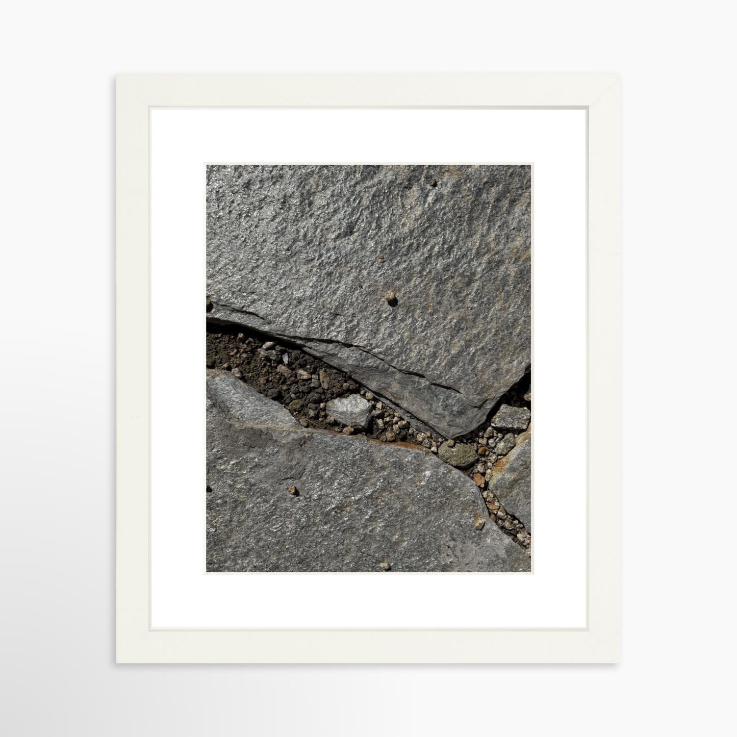 8" x  10" / White / Mat