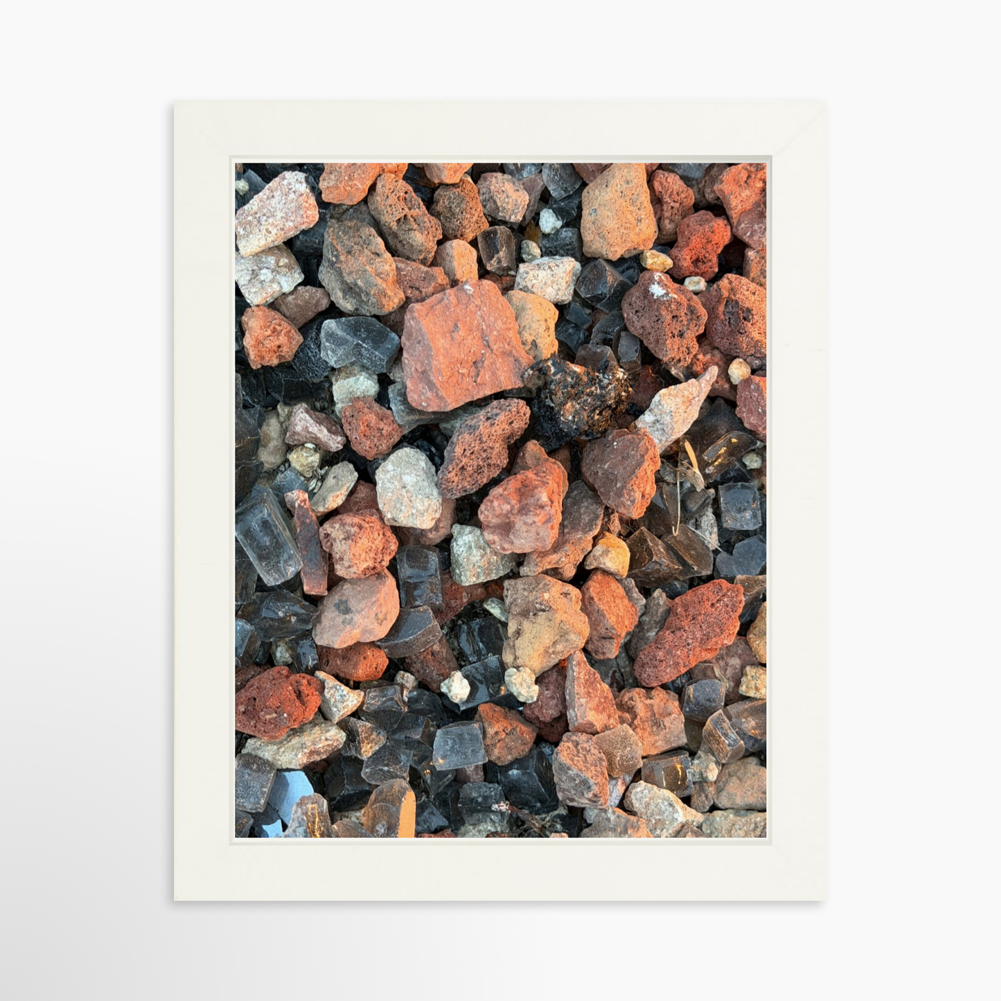 8" x  10" / White / No Mat