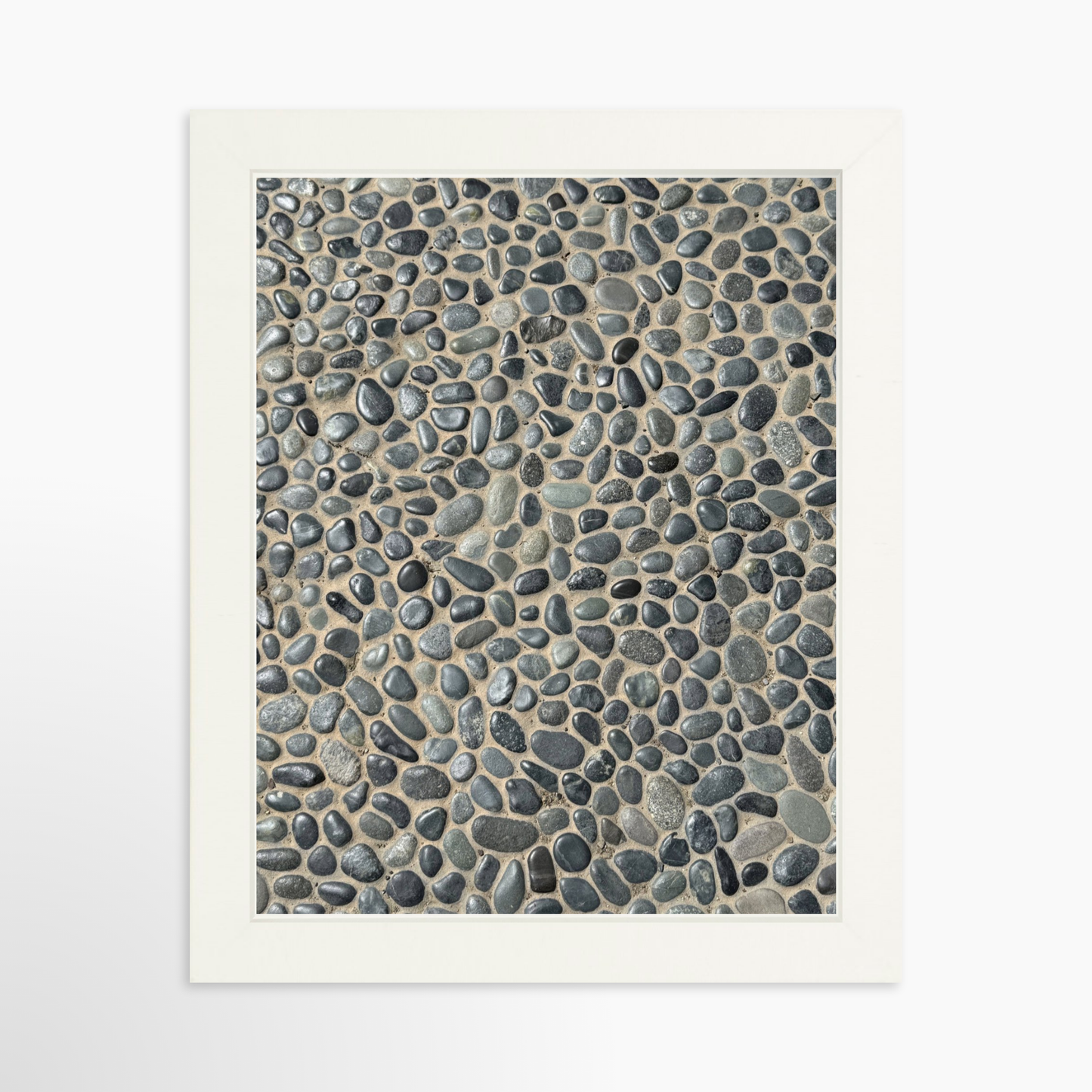 8" x  10" / White / No Mat