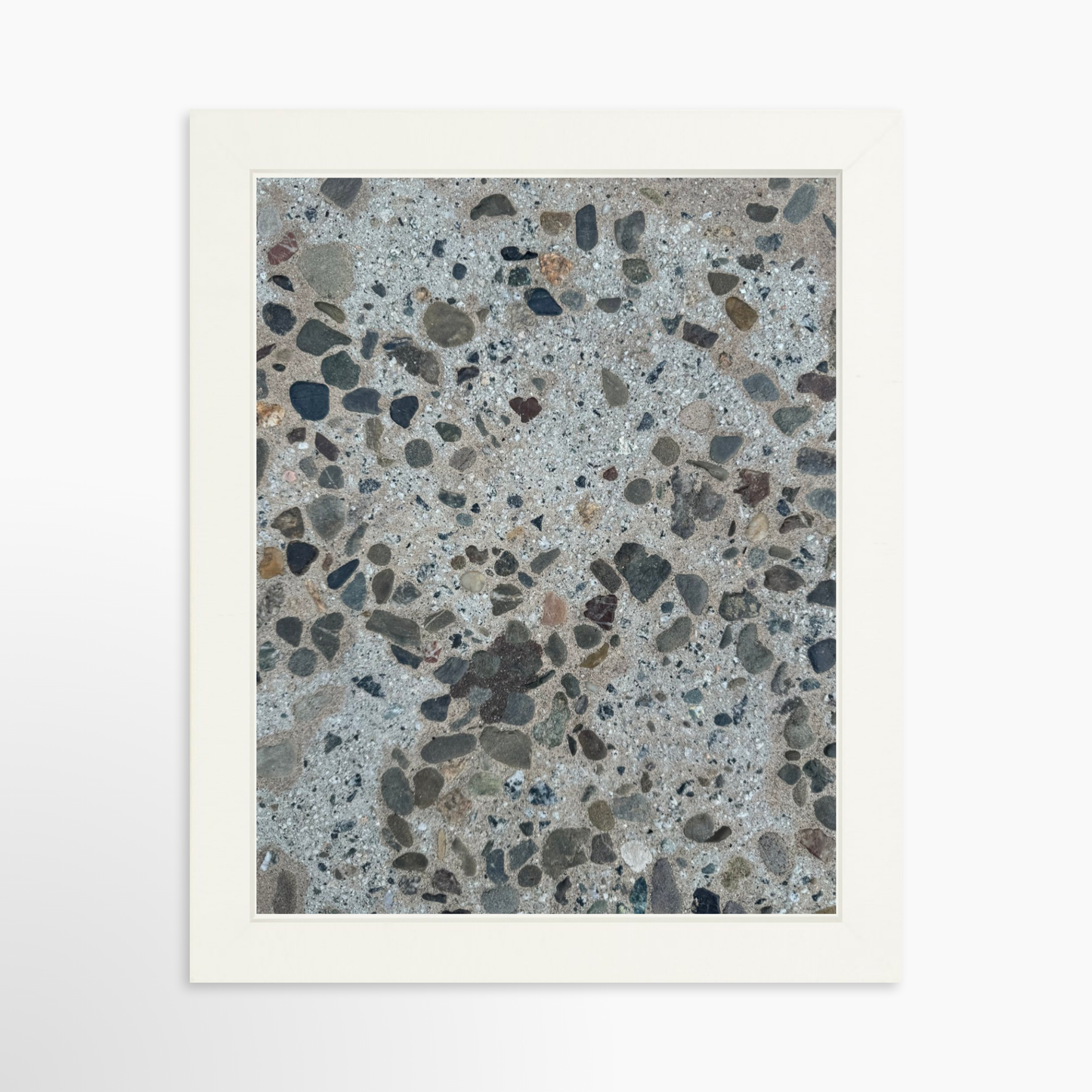 8" x  10" / White / No Mat