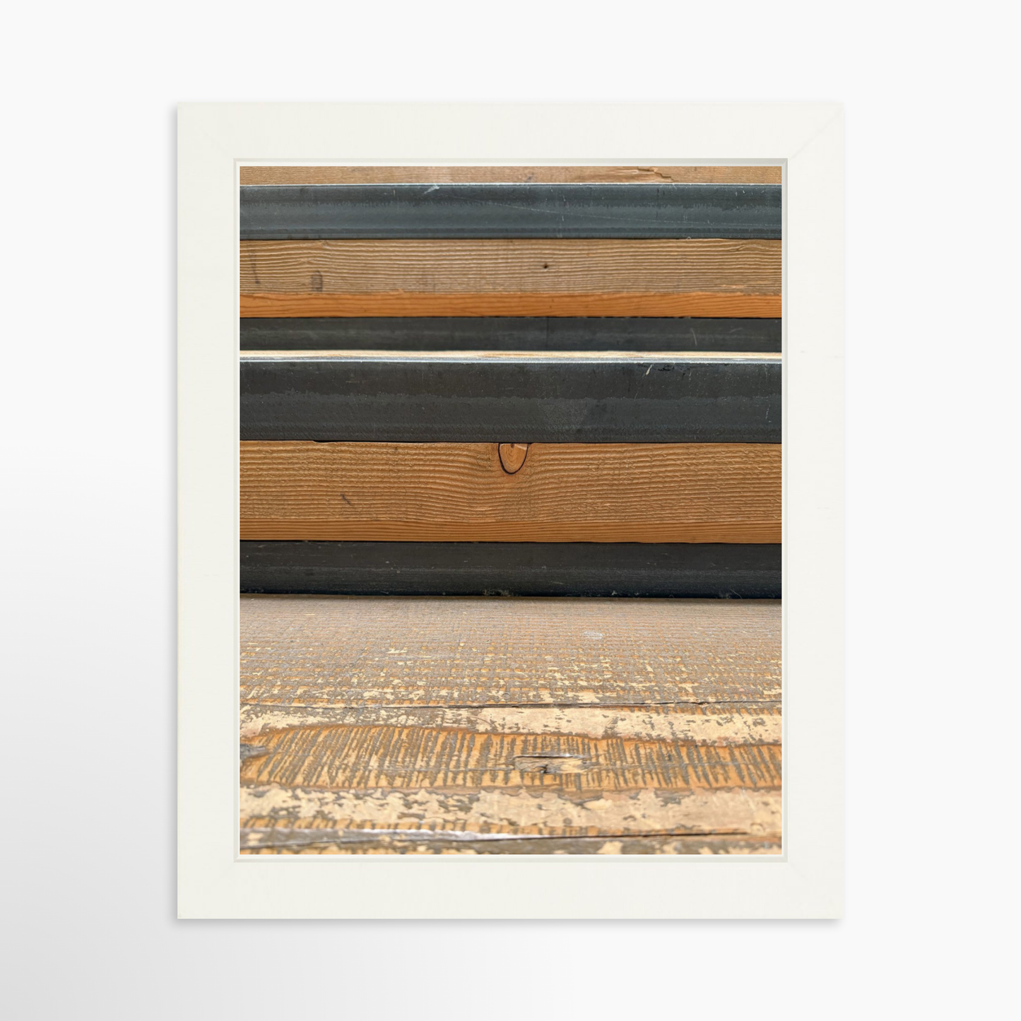 8" x  10" / White / No Mat