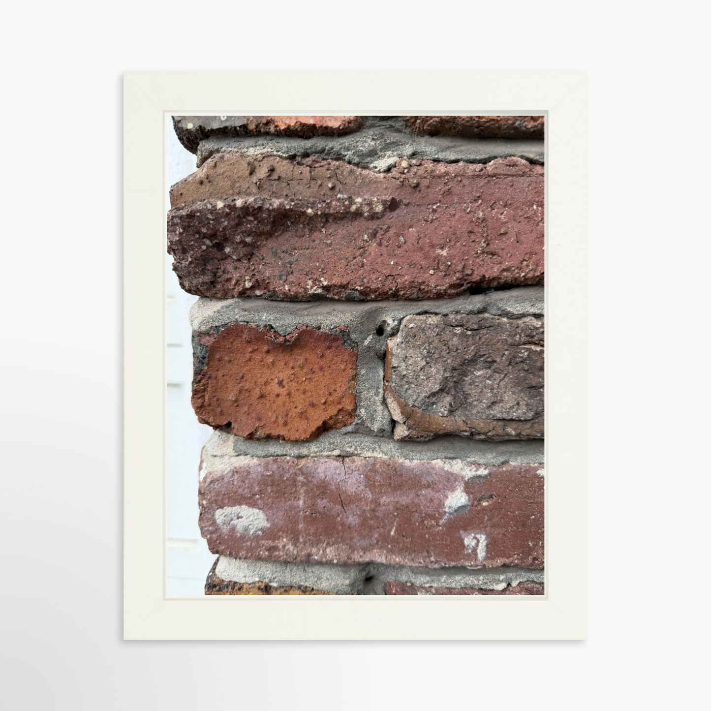 8" x  10" / White / No Mat