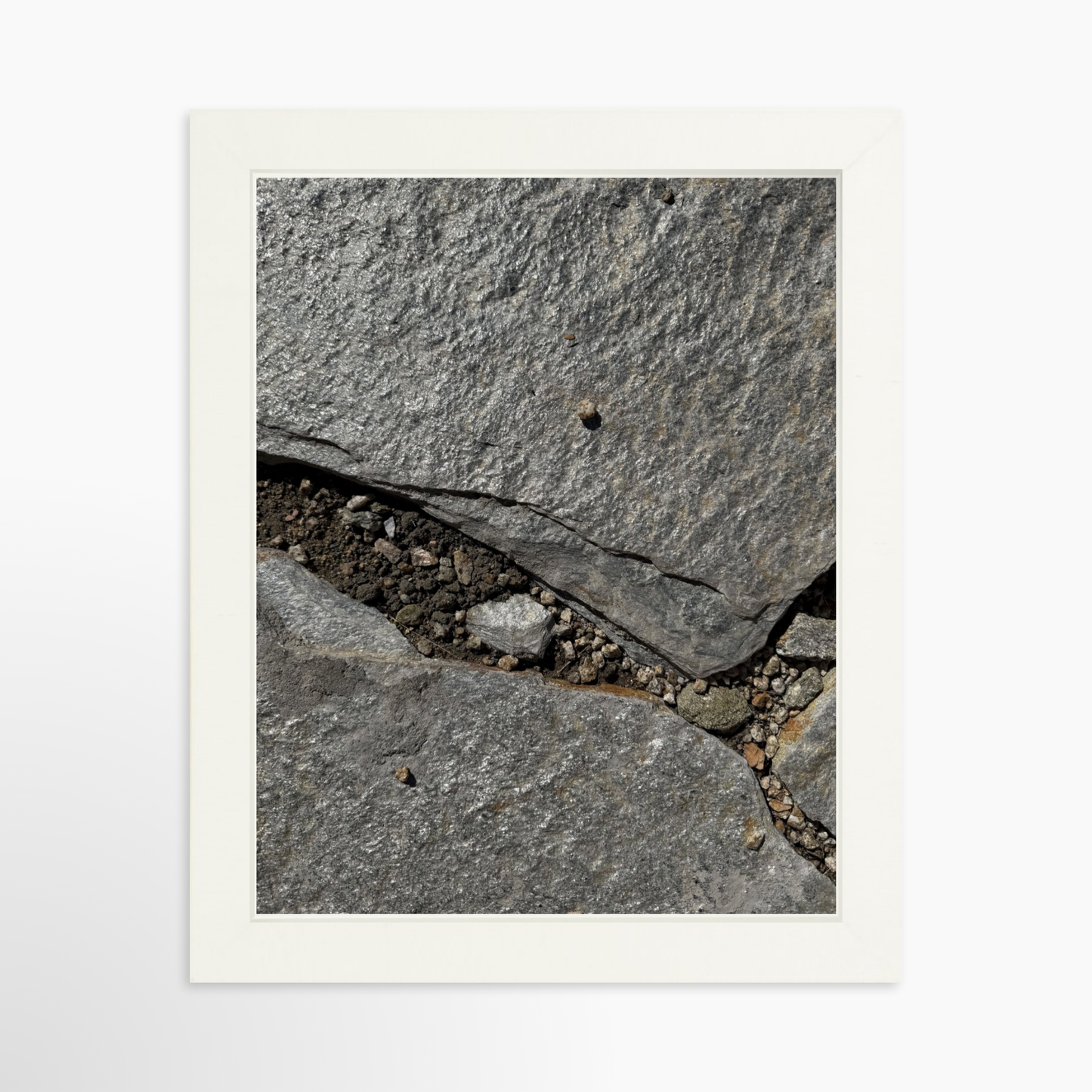 8" x  10" / White / No Mat